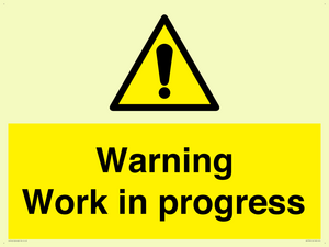 Warning Work in progress